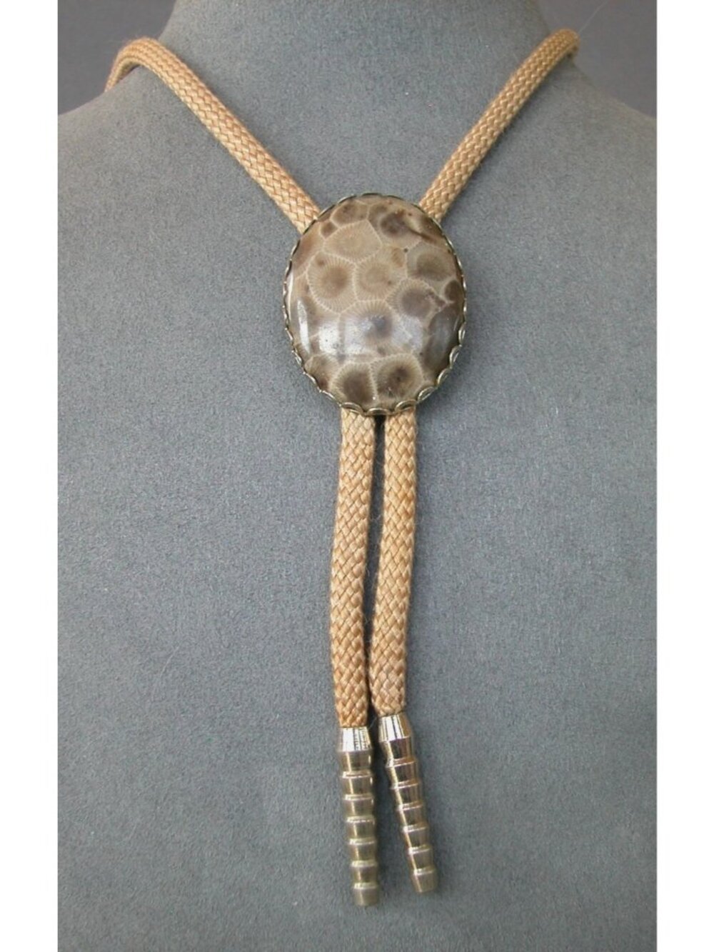 Petoskey Stone BOLO Necklace 34 inches